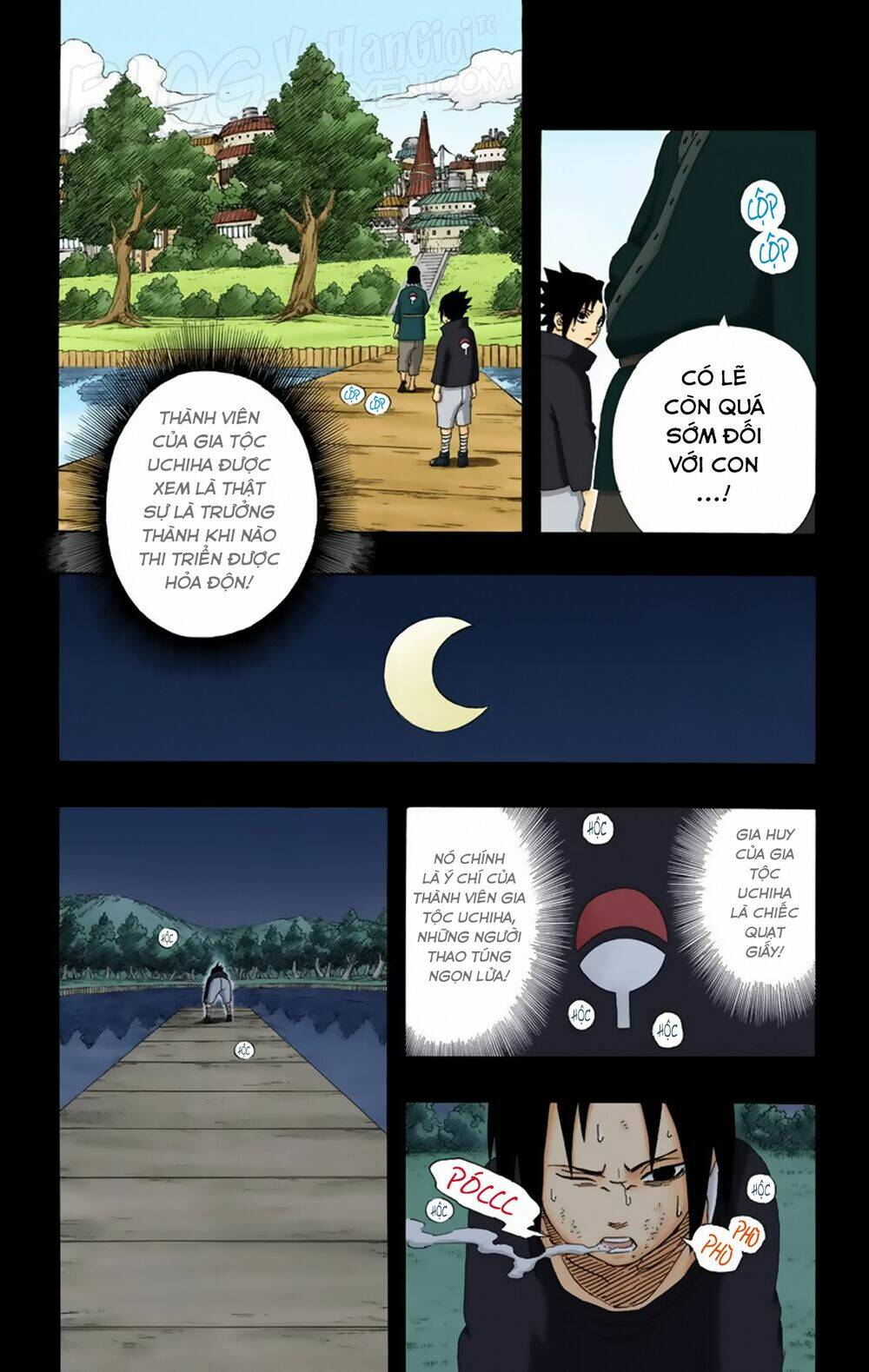 cửu vĩ hồ ly màu chapter 223: - sasuke và cha - Trang 2