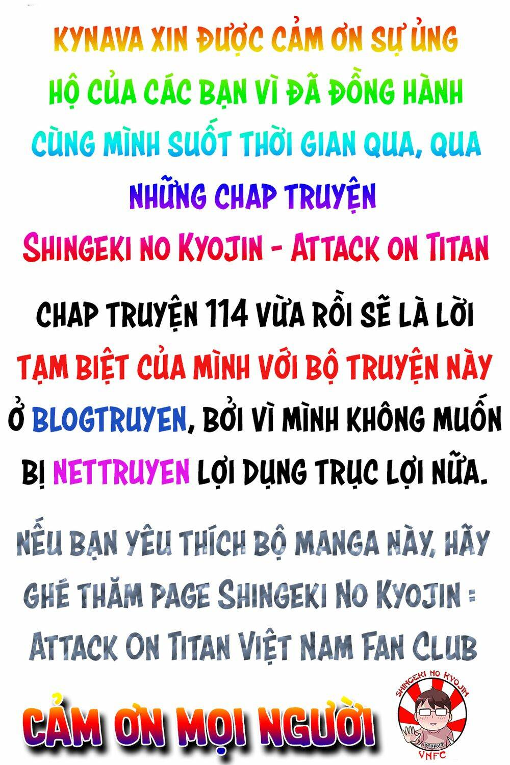 Đại Chiến Người Khổng Lồ Chapter 114 - Next Chapter 115