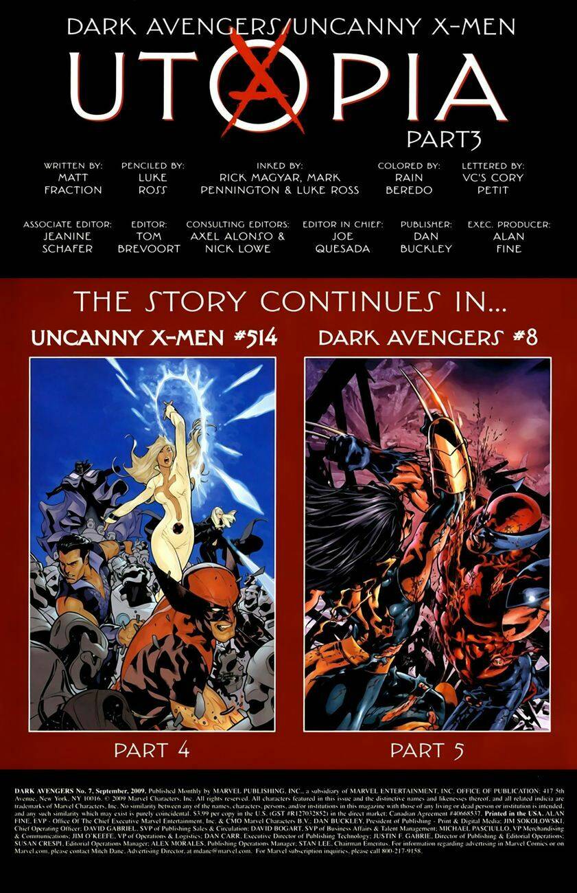 Dark Avengers / X-Men : Utopia Chapter 3 - Next Chapter 4