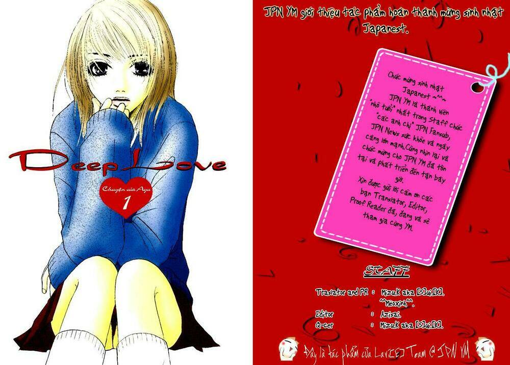 Deep Love - Ayu Monogatari Chapter 1 - Trang 2