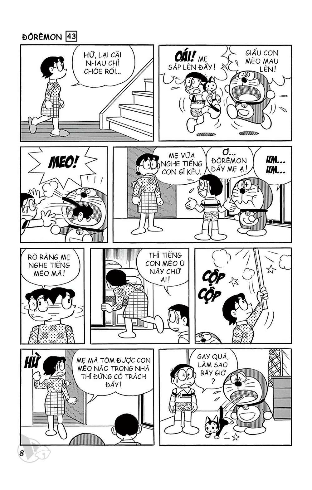 doraemon chapter 770: mẹ ơi! con đã hóa mèo (tập 43) - Trang 2