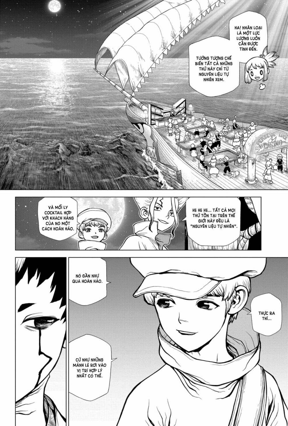 dr.stone - hồi sinh thế giới chapter 145: quầy bar francois. - Trang 2