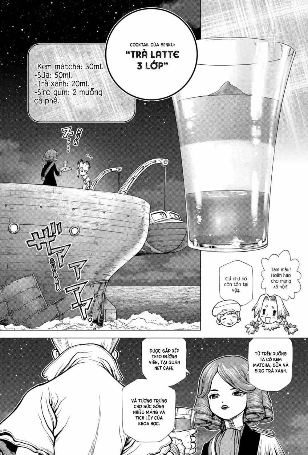 dr.stone - hồi sinh thế giới chapter 145: quầy bar francois. - Trang 2