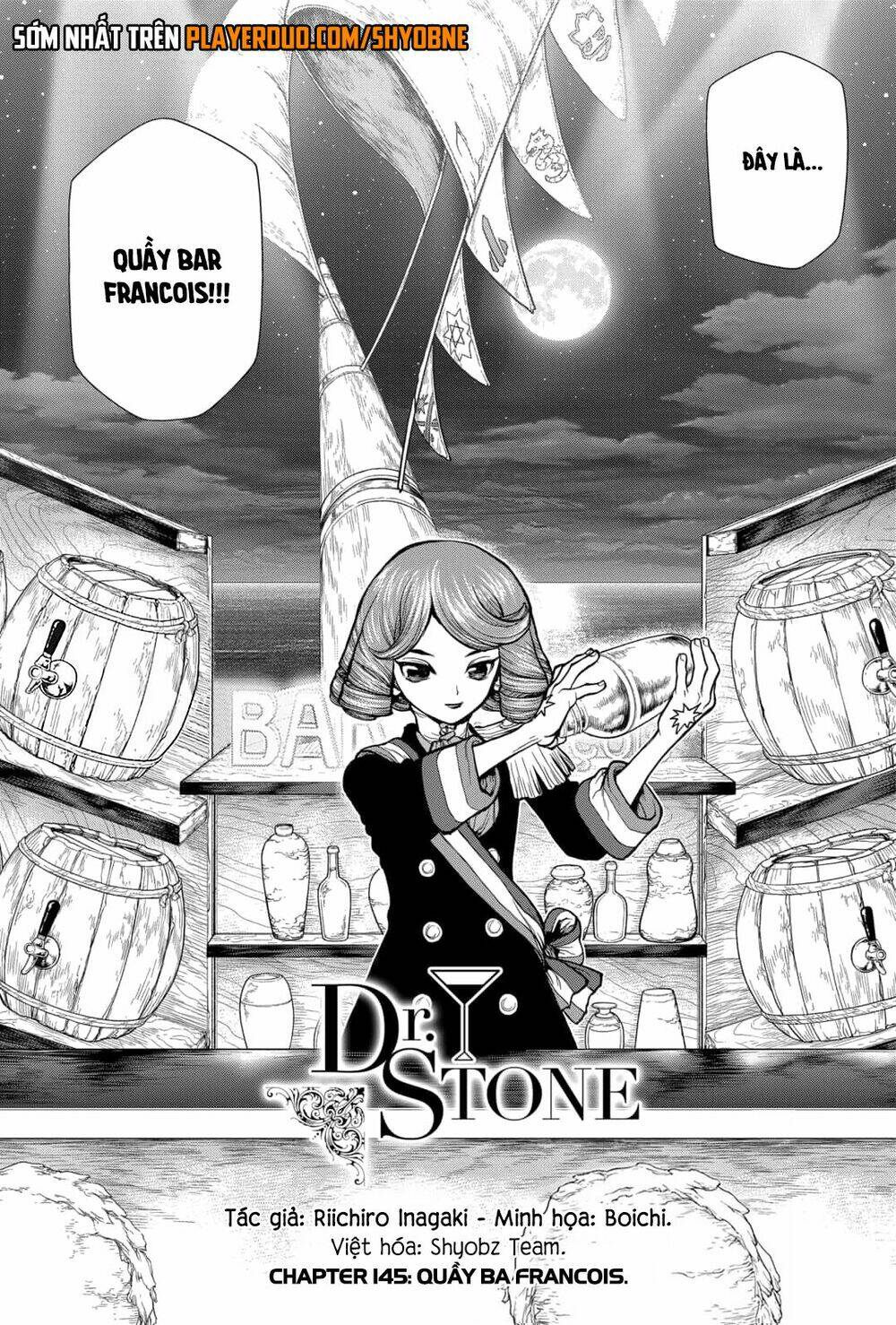 dr.stone - hồi sinh thế giới chapter 145: quầy bar francois. - Trang 2