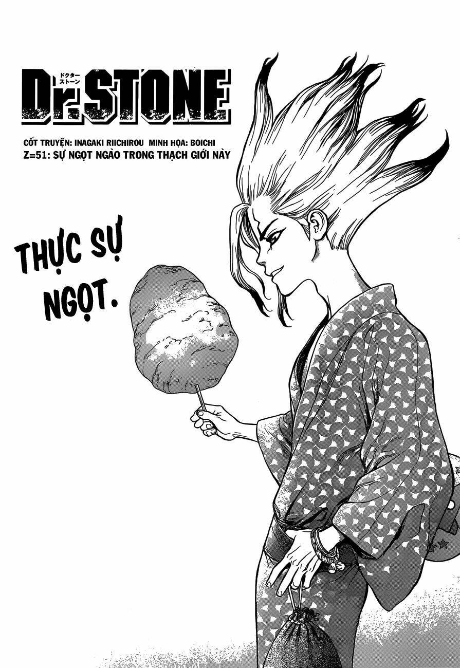 dr.stone - hồi sinh thế giới chapter 51: vị ngọt trong thạch giới này. - Trang 2