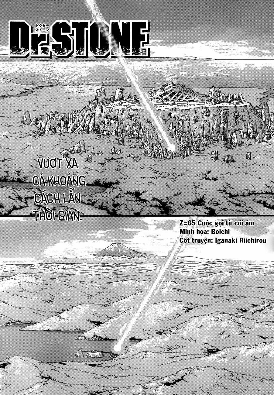 dr.stone - hồi sinh thế giới chapter 65: cuộc gọi từ cõi âm - Trang 2