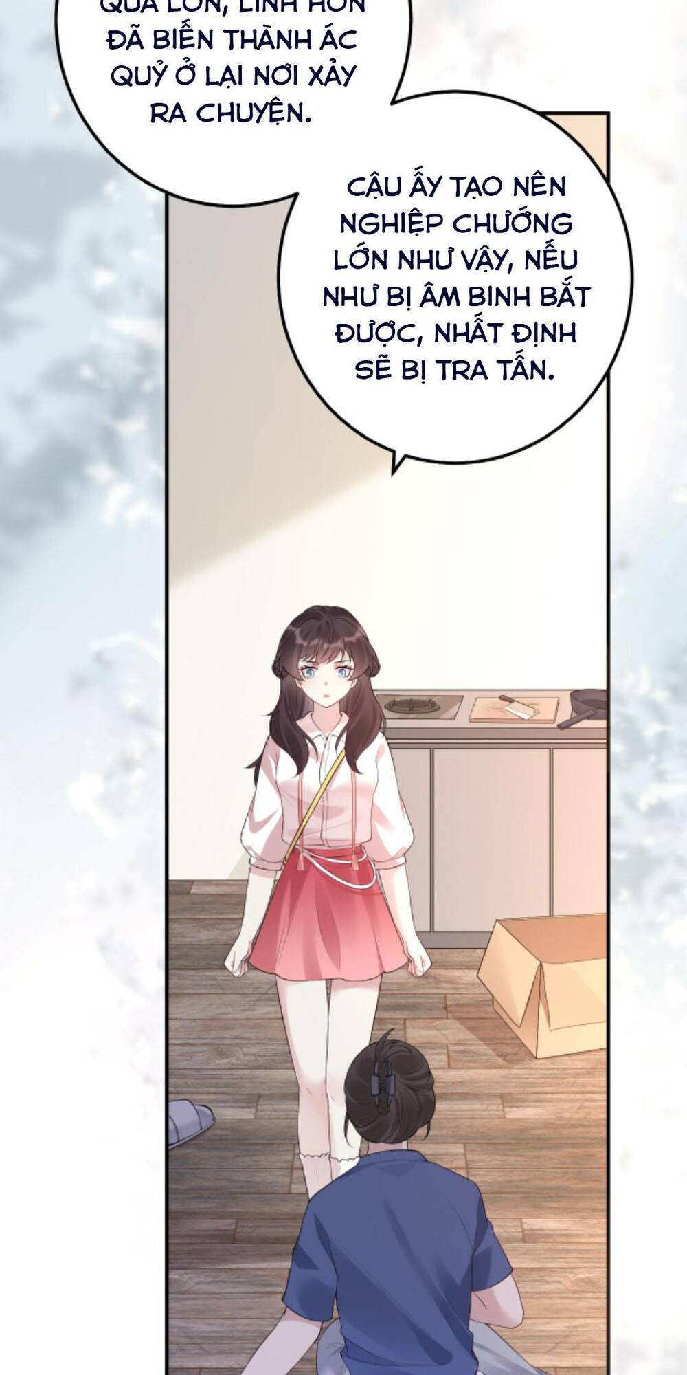 đứng yên! em gái chúng tôi nói trên đầu bạn có quỷ. chapter 76 - Trang 2