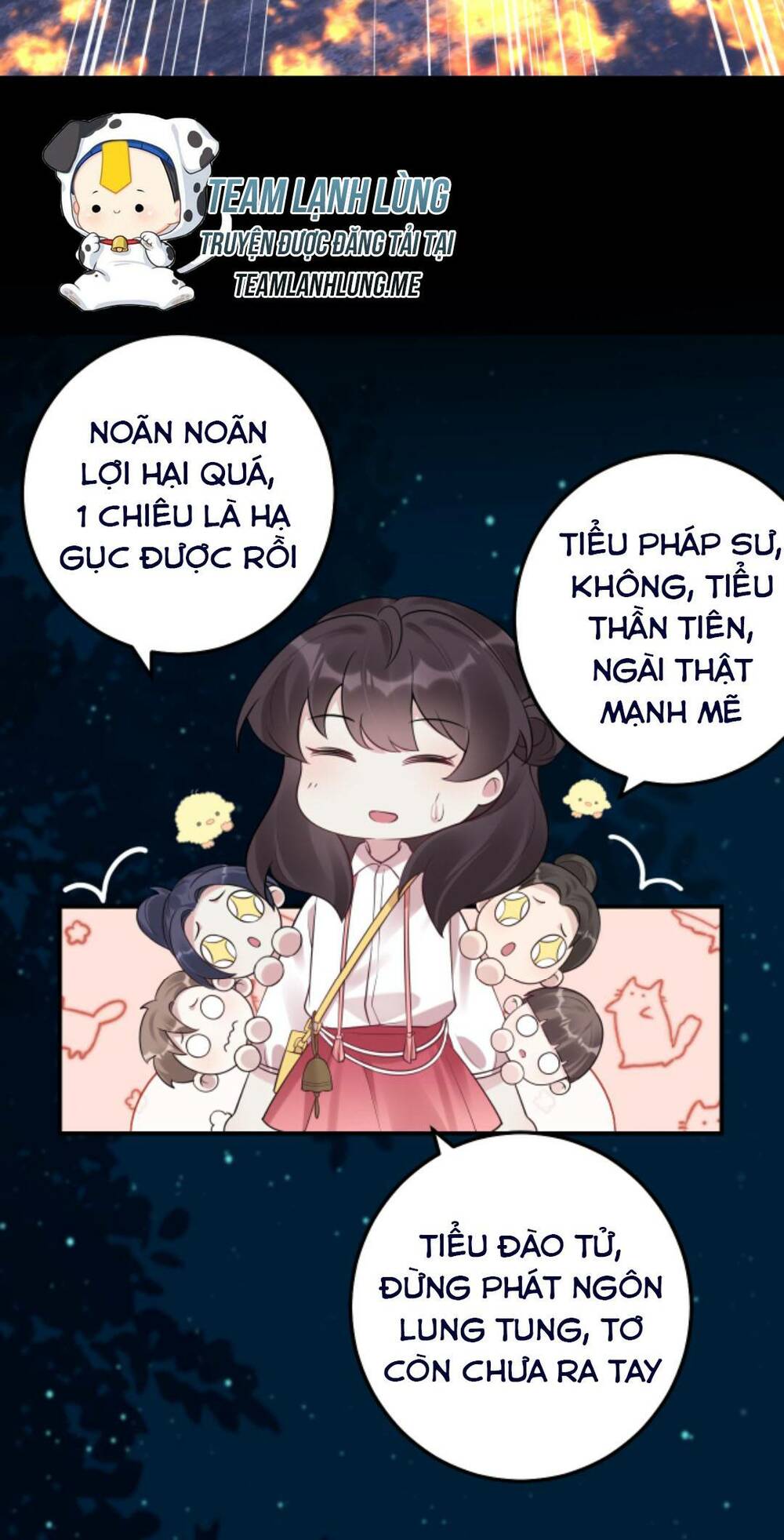 đứng yên! em gái chúng tôi nói trên đầu bạn có quỷ. chapter 78 - Trang 2