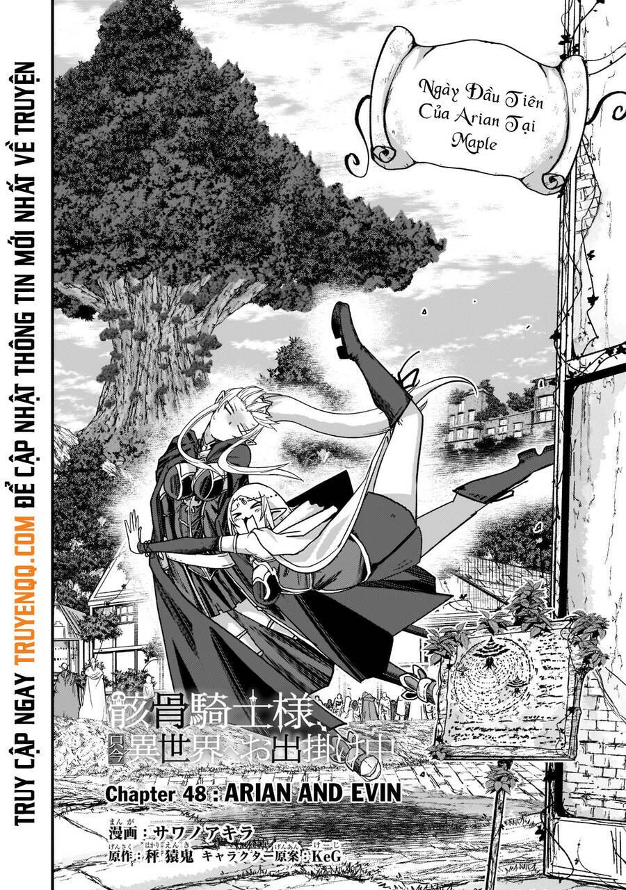 gaikotsu kishi-sama, tadaima isekai e o dekake-chū chapter 48 - Trang 2