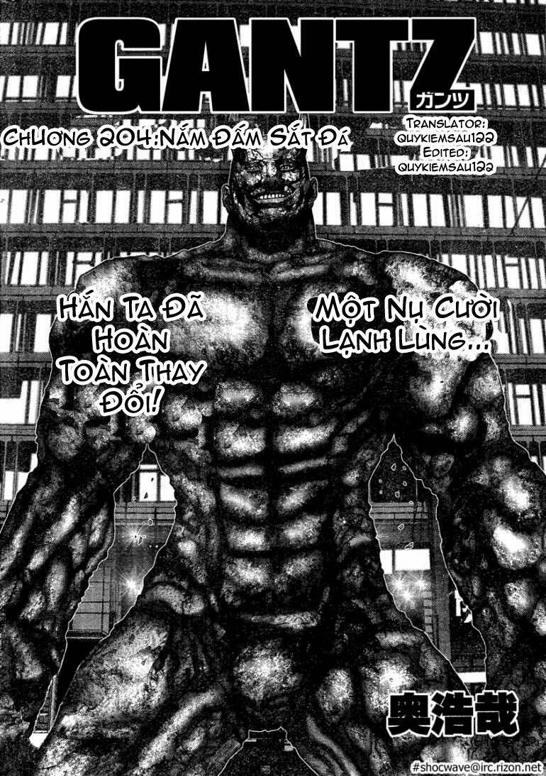 gantz chapter 204: nắm đấm sắt đá - Next chapter 205: một địch thủ xứng đáng