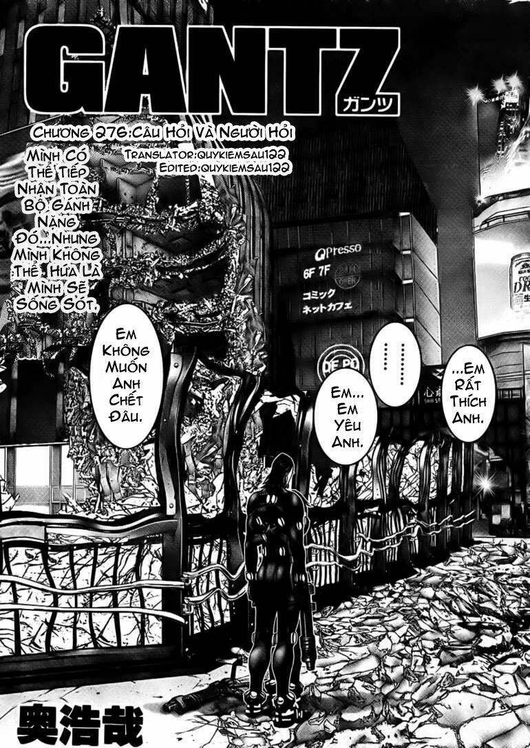 gantz chapter 276: câu hỏi và người hỏi - Trang 2