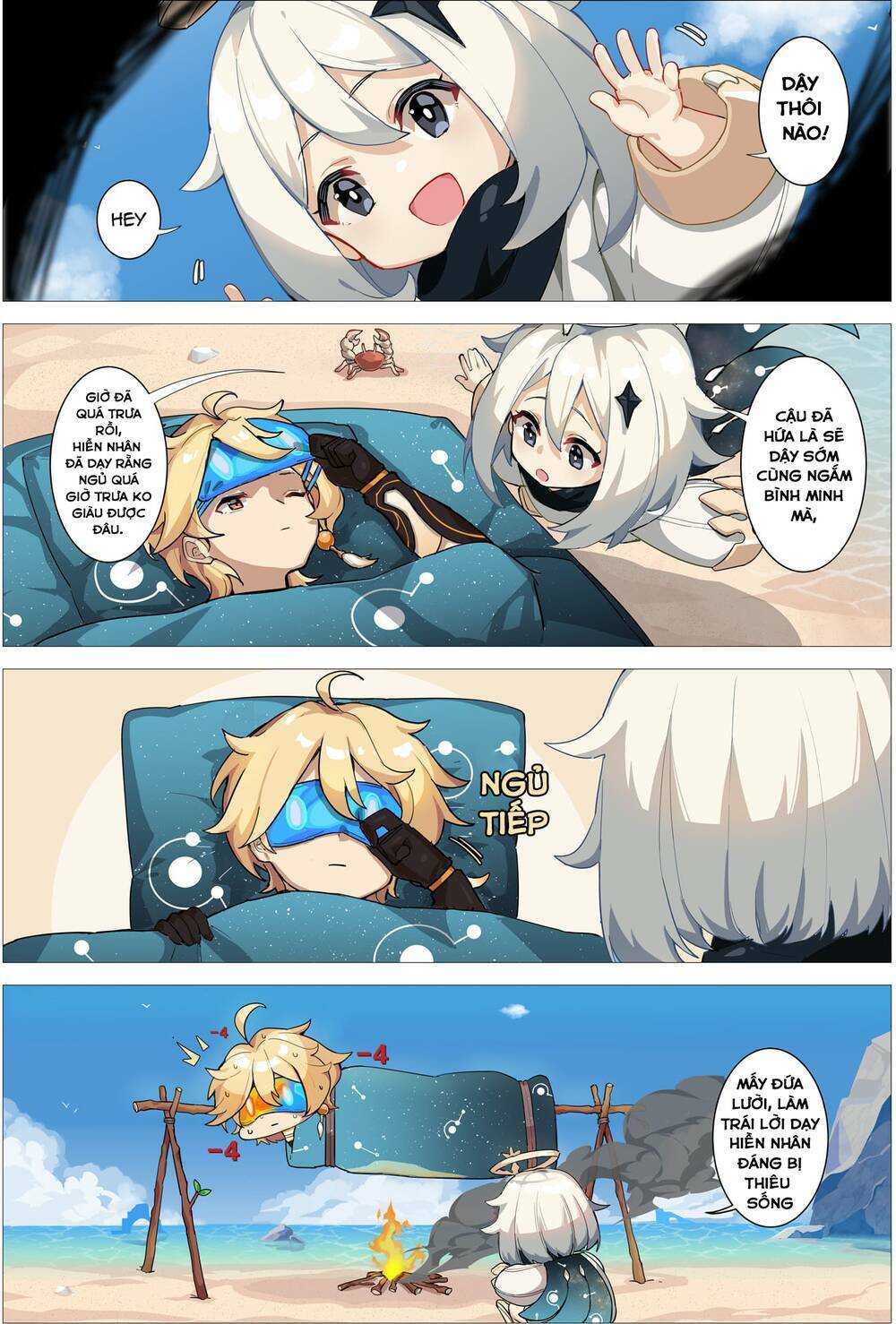 Genshin Impact 4-Koma Chapter 1 - Trang 2