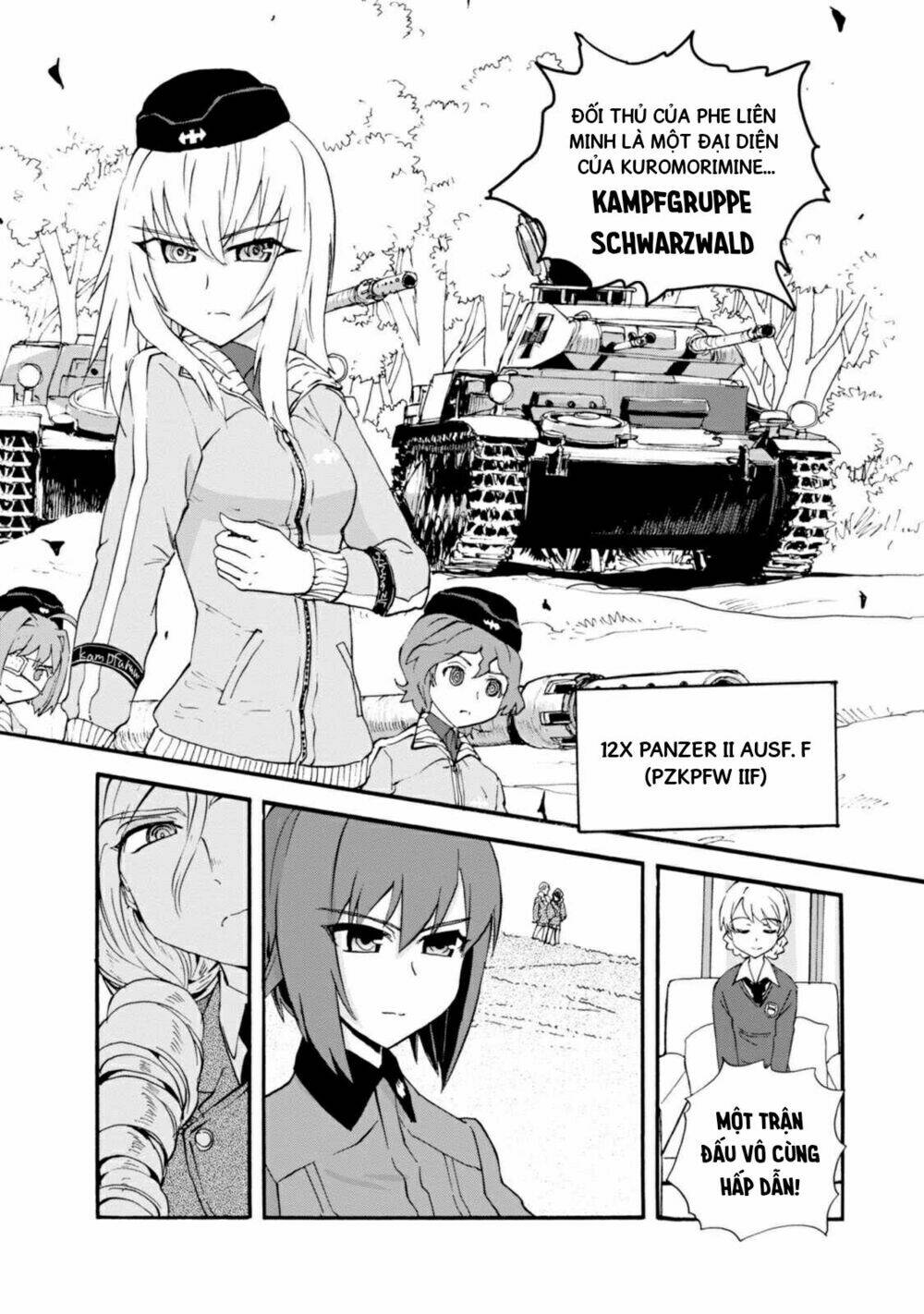 girls und panzer: ribbon no musha chapter 17: kuromorimine phản công (p3) - Trang 2