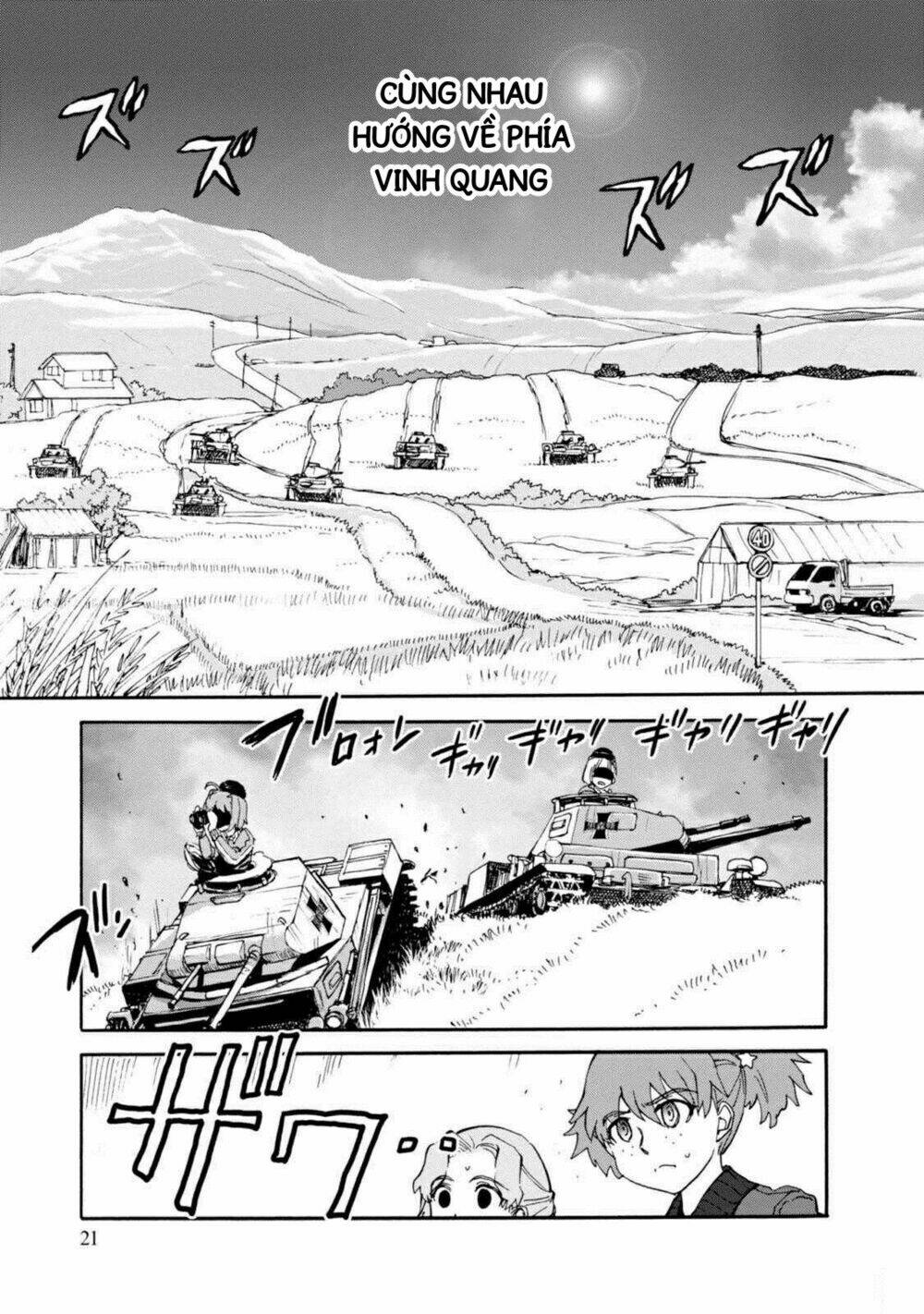 girls und panzer: ribbon no musha chapter 17: kuromorimine phản công (p3) - Trang 2