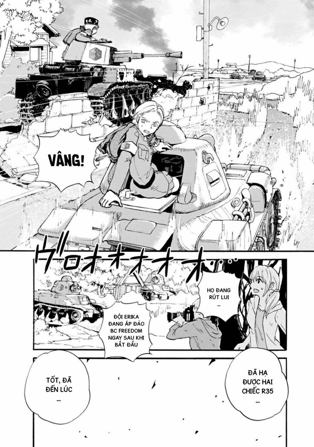 girls und panzer: ribbon no musha chapter 17: kuromorimine phản công (p3) - Trang 2