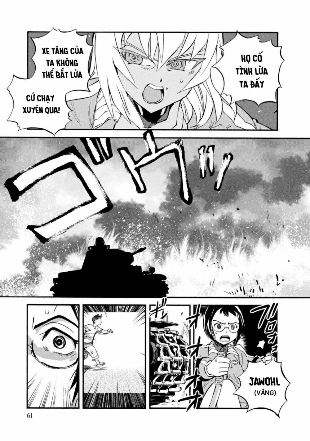 girls und panzer: ribbon no musha chapter 18: kuromorimine phản công (p4) - Trang 2