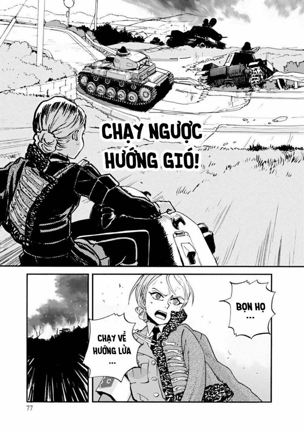 girls und panzer: ribbon no musha chapter 18: kuromorimine phản công (p4) - Trang 2