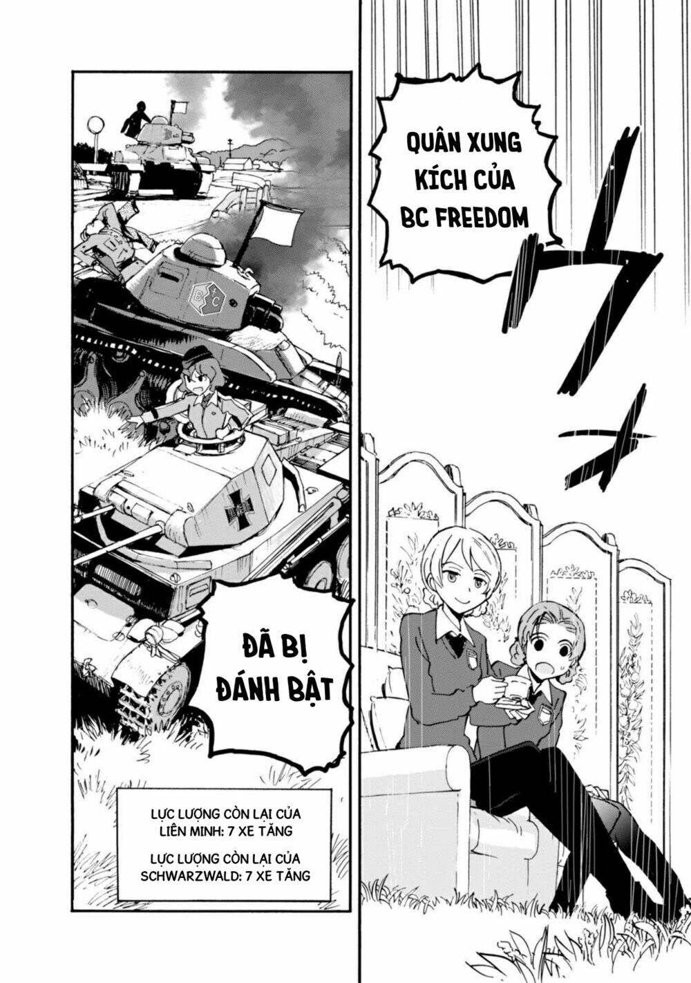 girls und panzer: ribbon no musha chapter 18: kuromorimine phản công (p4) - Trang 2