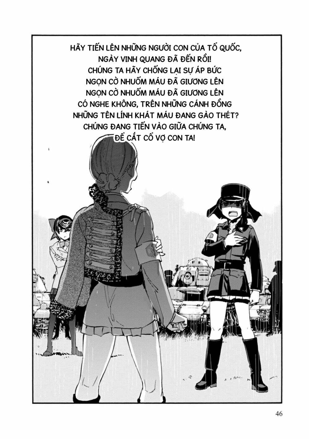 girls und panzer: ribbon no musha chapter 18: kuromorimine phản công (p4) - Trang 2