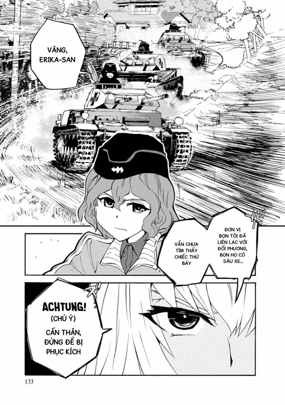 girls und panzer: ribbon no musha chapter 20: kuromorimine phản công (p6) - Trang 2