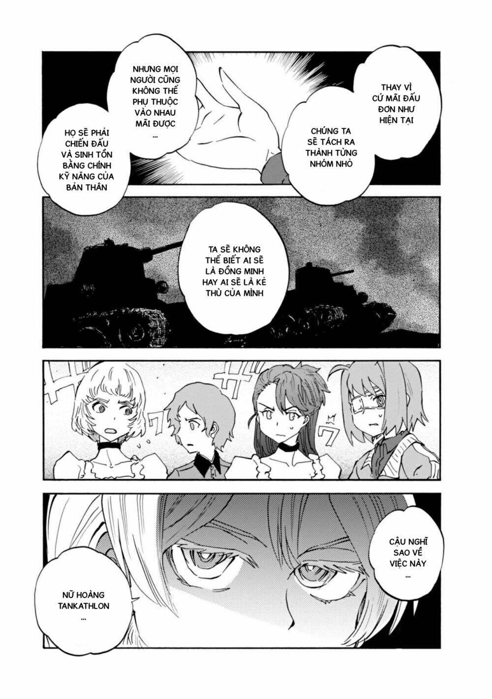 girls und panzer: ribbon no musha chapter 22: darjeeling\'s entry - Trang 2