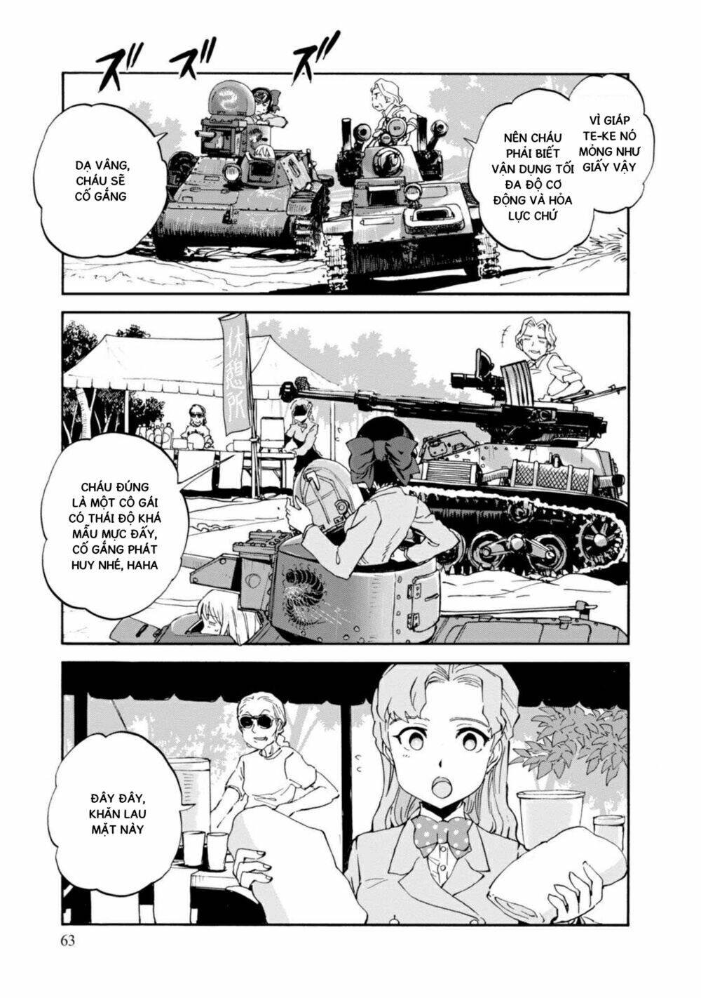 girls und panzer: ribbon no musha chapter 22: darjeeling\'s entry - Trang 2