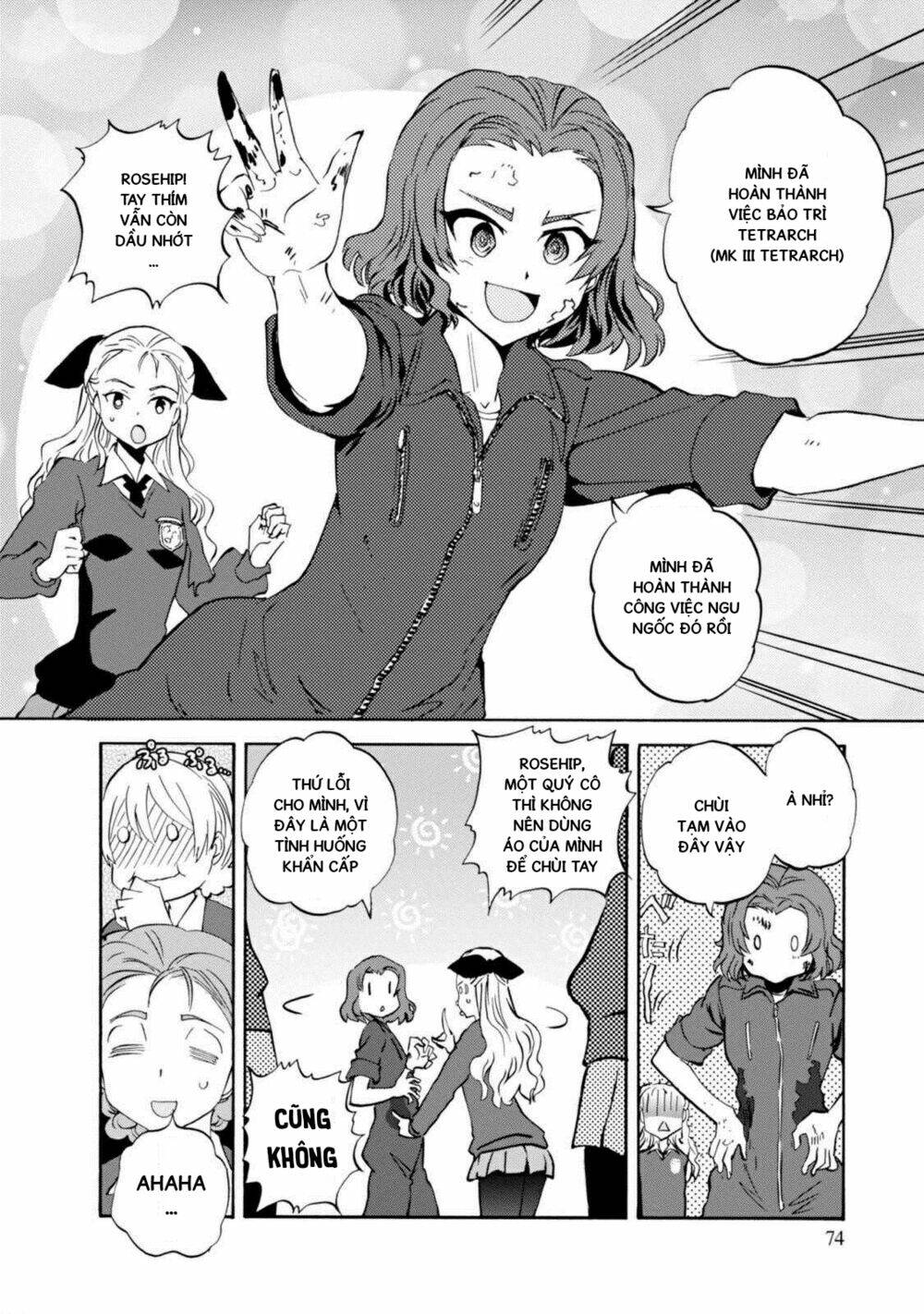 girls und panzer: ribbon no musha chapter 22: darjeeling\'s entry - Trang 2