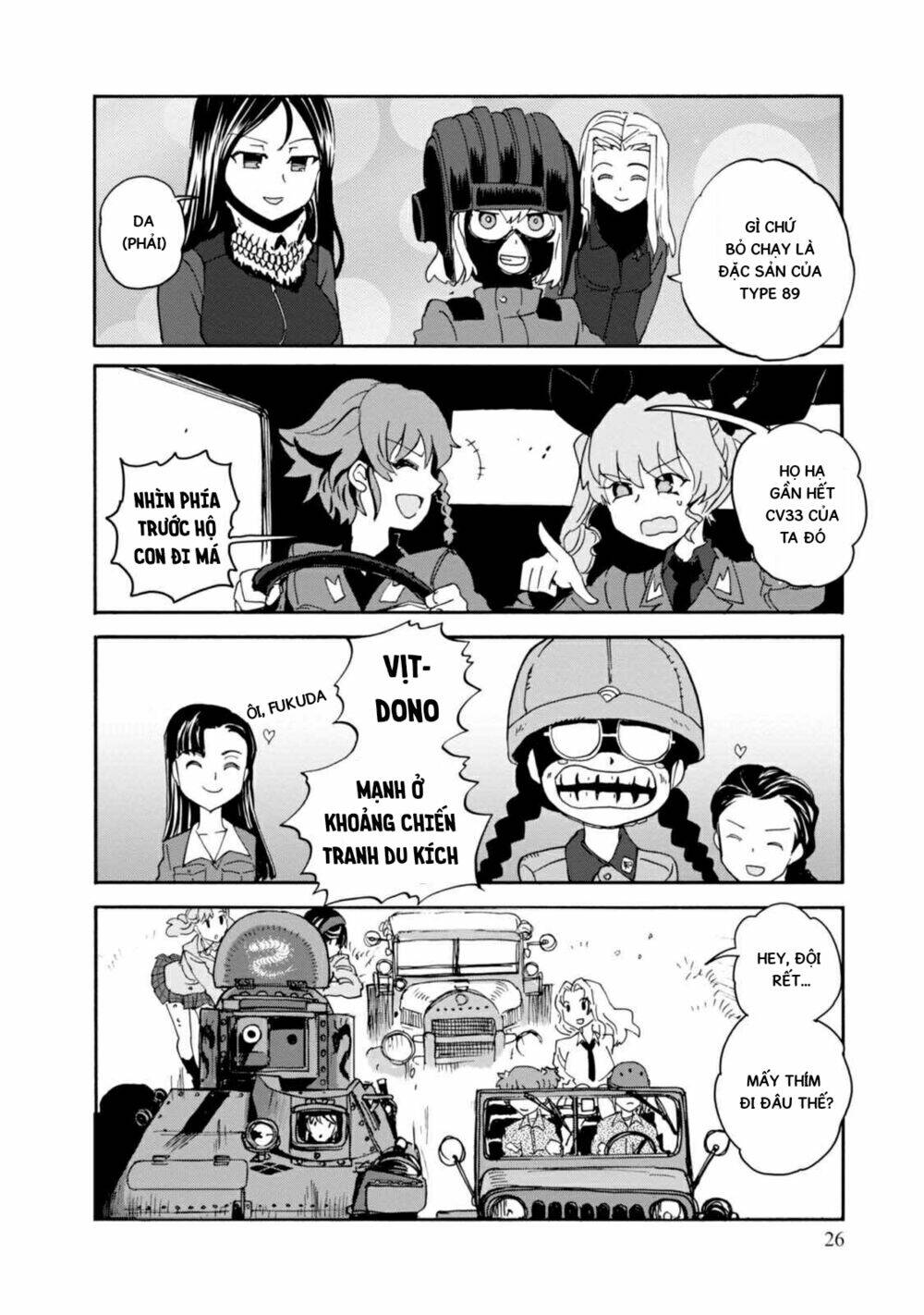 girls und panzer: ribbon no musha chapter 29: chiến thuật gia akaboshi koume - Next chapter 30: nishi và mika