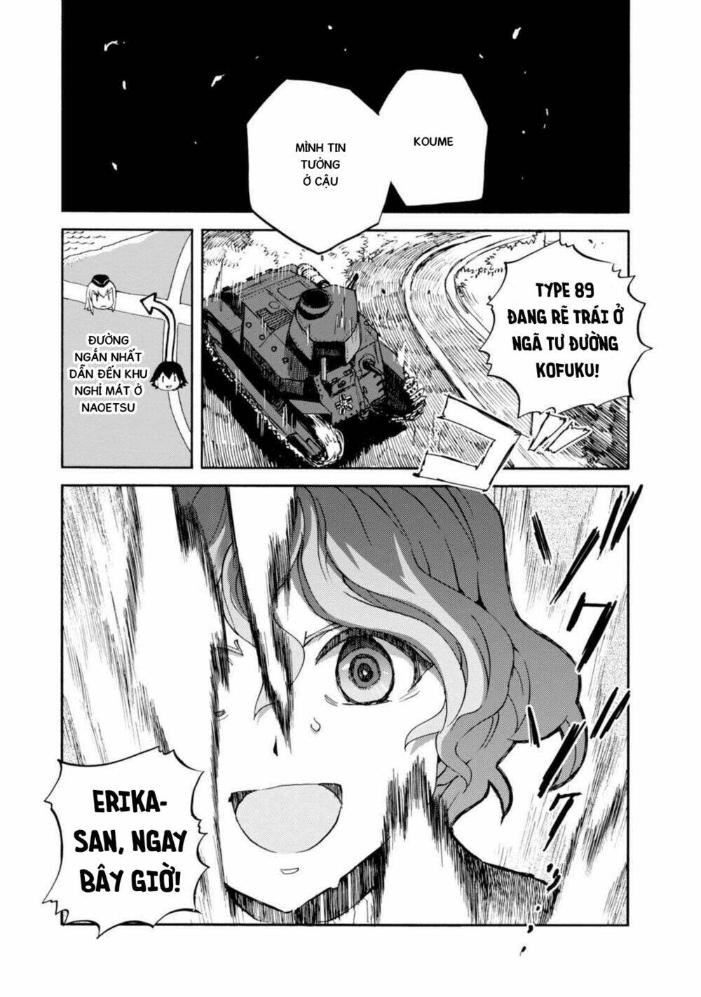 girls und panzer: ribbon no musha chapter 29: chiến thuật gia akaboshi koume - Next chapter 30: nishi và mika