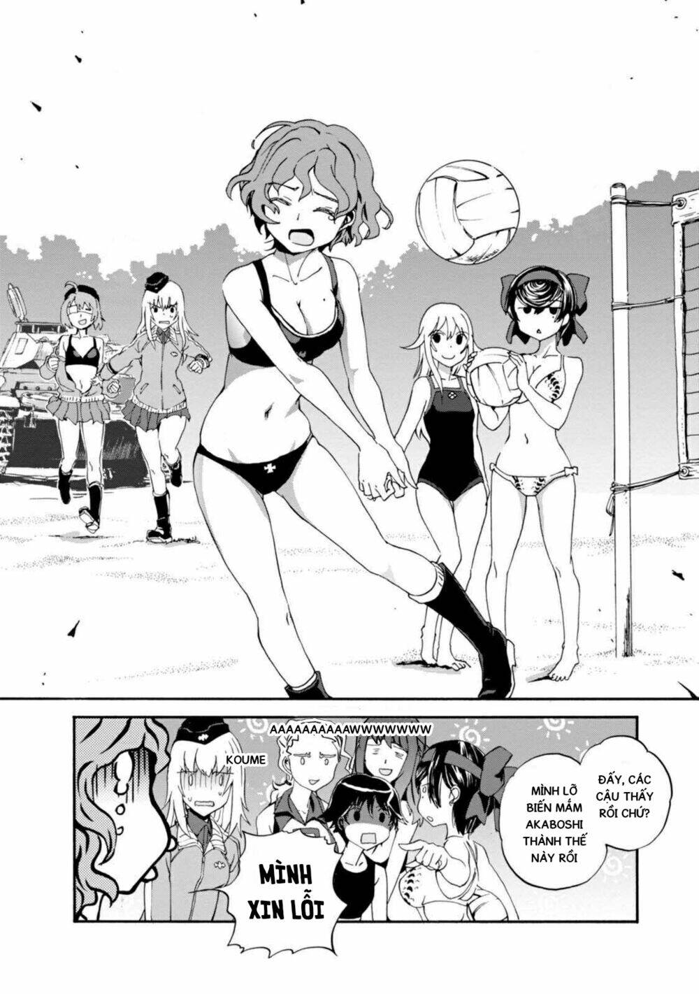 girls und panzer: ribbon no musha chapter 29: chiến thuật gia akaboshi koume - Next chapter 30: nishi và mika