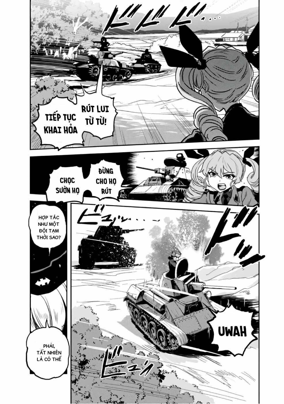 girls und panzer: ribbon no musha chapter 35: trận đấu sinh tử tại thành phố komoro (p2) - Trang 2