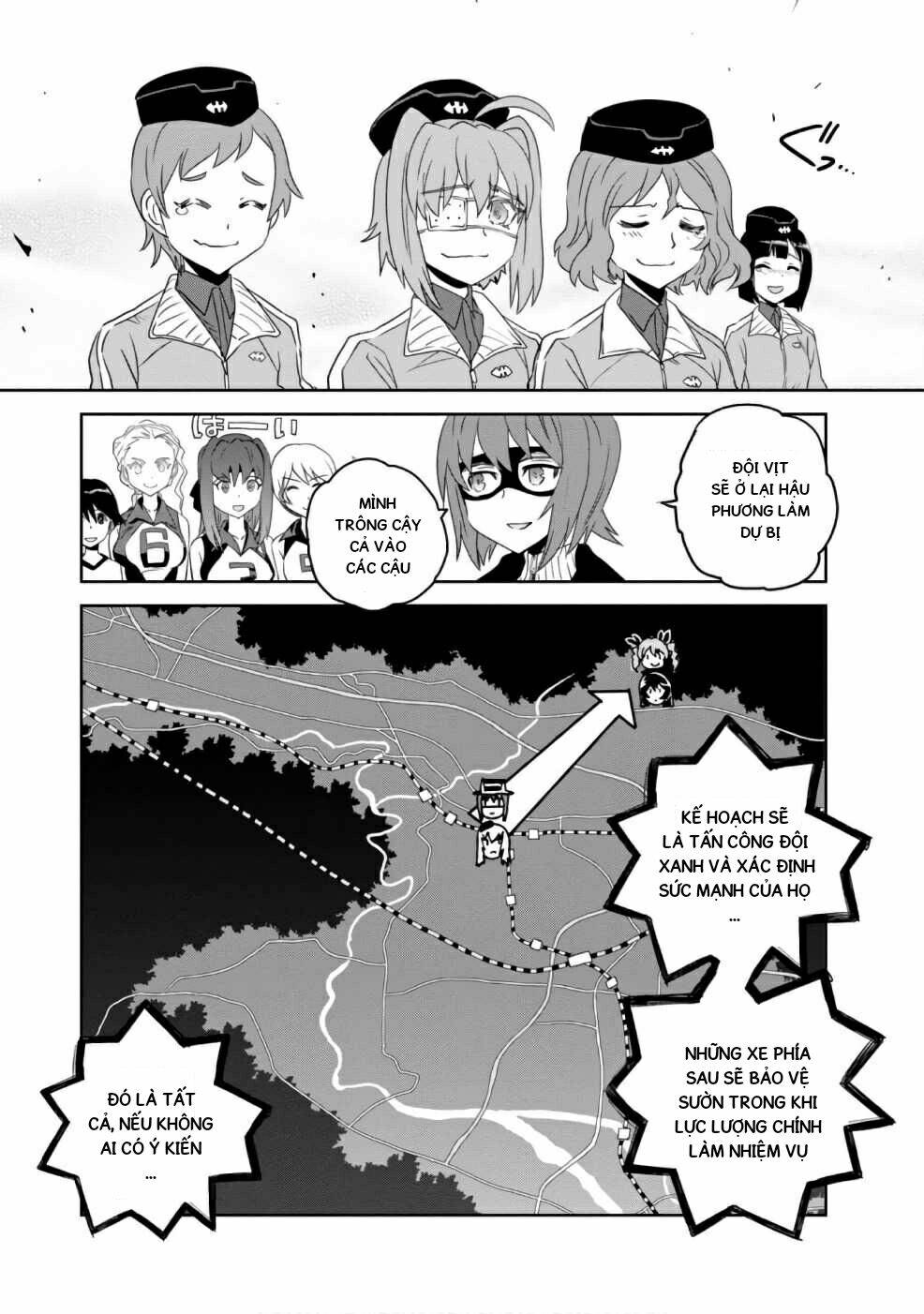 girls und panzer: ribbon no musha chapter 35: trận đấu sinh tử tại thành phố komoro (p2) - Trang 2