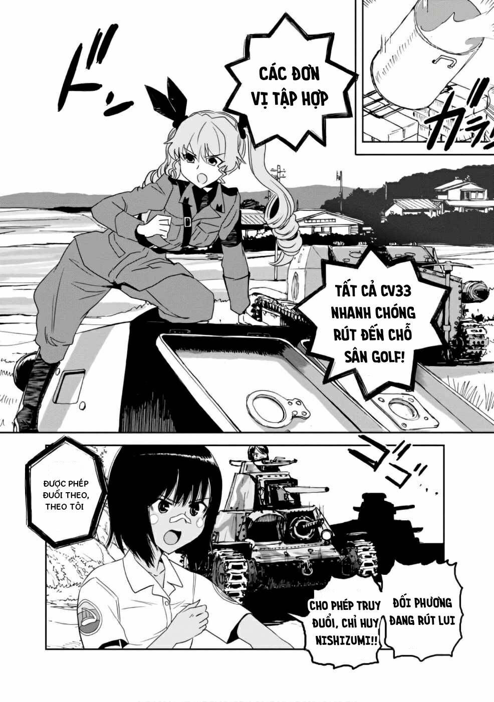 girls und panzer: ribbon no musha chapter 35: trận đấu sinh tử tại thành phố komoro (p2) - Trang 2