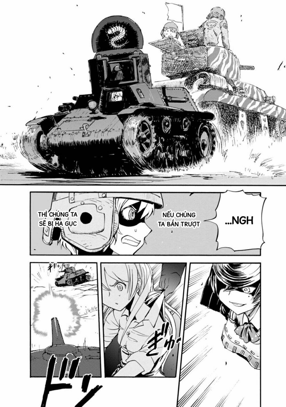 girls und panzer: ribbon no musha chapter 4: Đội rết, tiến lên - Next chapter 5: biết kẻ thù của mình, biết chính m