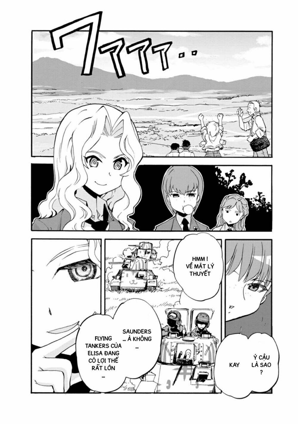 girls und panzer: ribbon no musha chapter 4: Đội rết, tiến lên - Next chapter 5: biết kẻ thù của mình, biết chính m