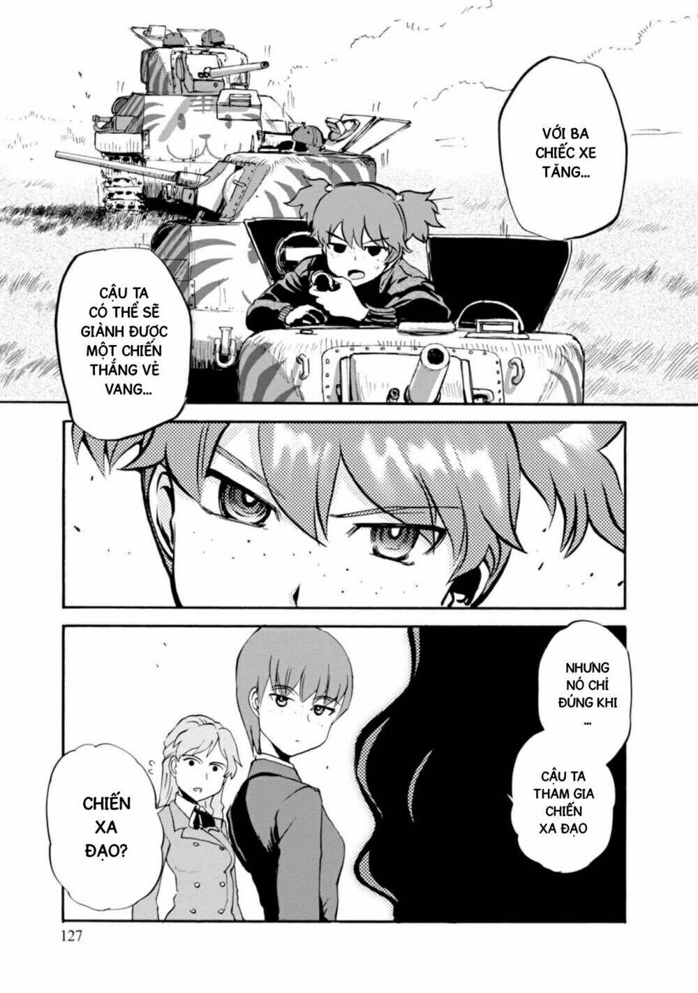 girls und panzer: ribbon no musha chapter 4: Đội rết, tiến lên - Next chapter 5: biết kẻ thù của mình, biết chính m