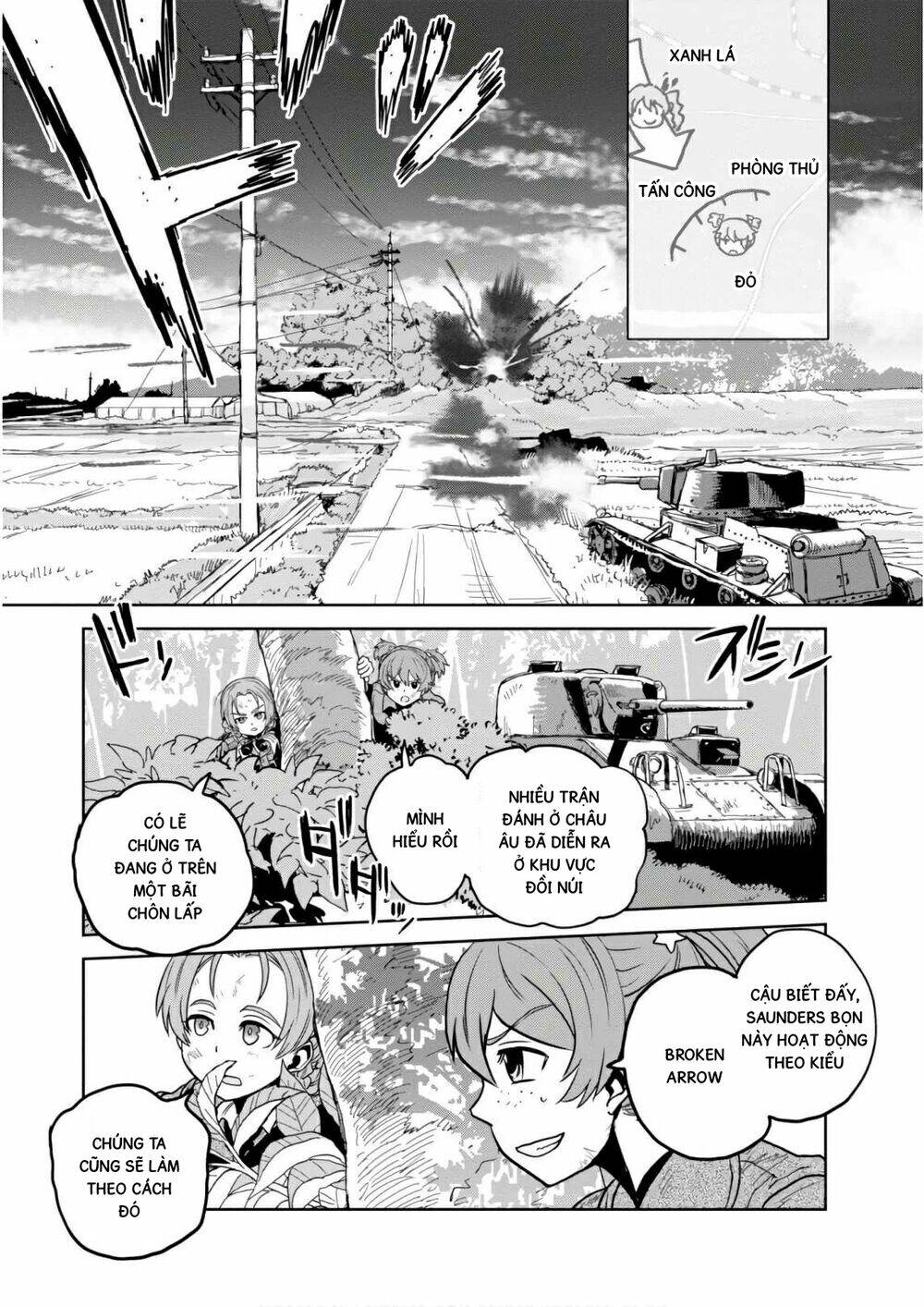 girls und panzer: ribbon no musha chapter 44 - Trang 2