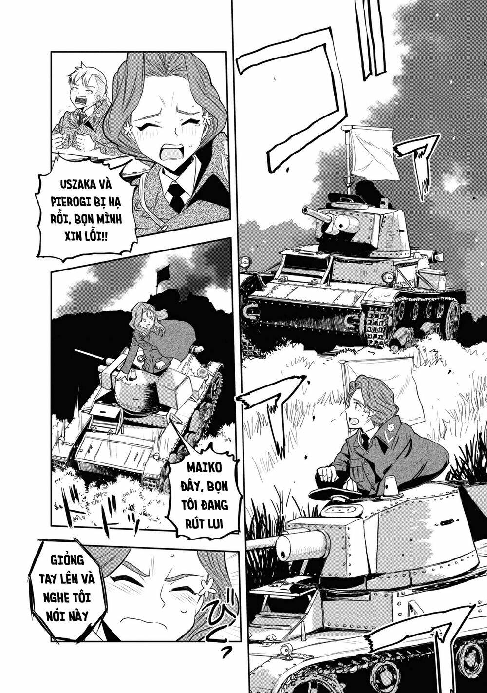 girls und panzer: ribbon no musha chapter 60: nishizumi, mặt đối mặt (p4) - Trang 2