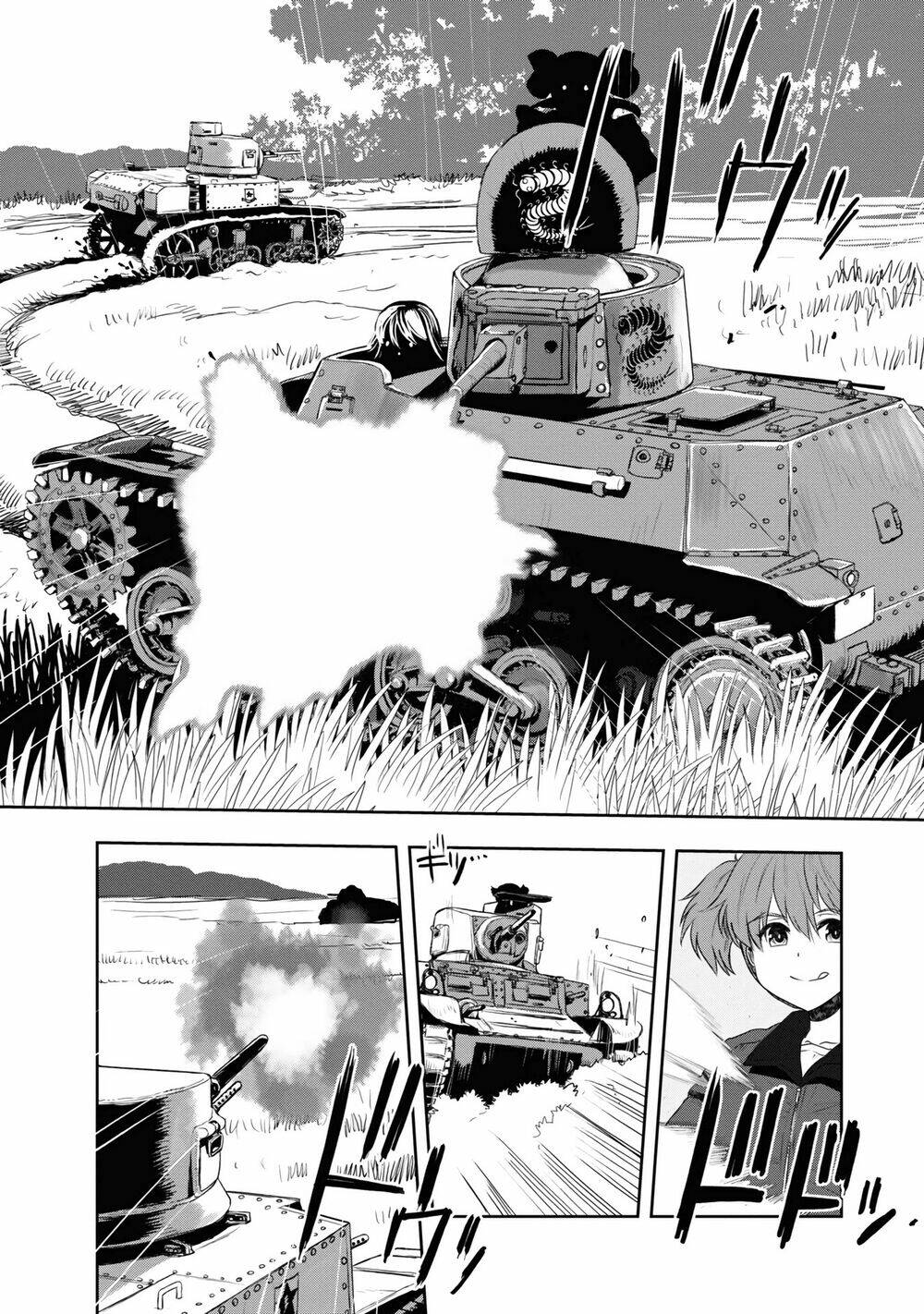 girls und panzer: ribbon no musha chapter 60: nishizumi, mặt đối mặt (p4) - Trang 2