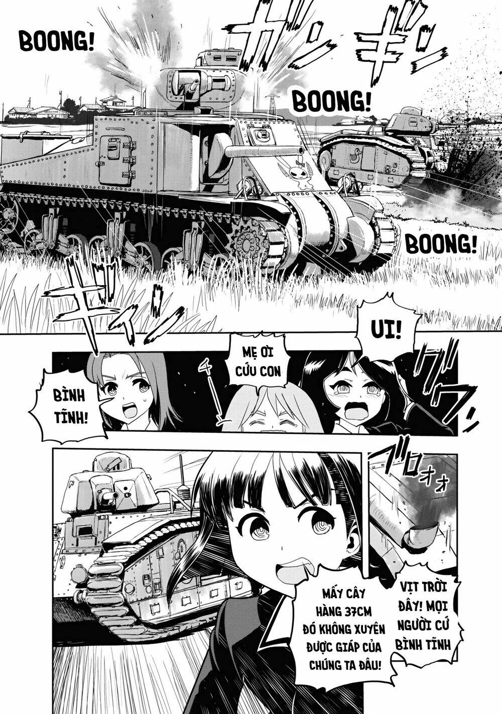 girls und panzer: ribbon no musha chapter 60: nishizumi, mặt đối mặt (p4) - Trang 2