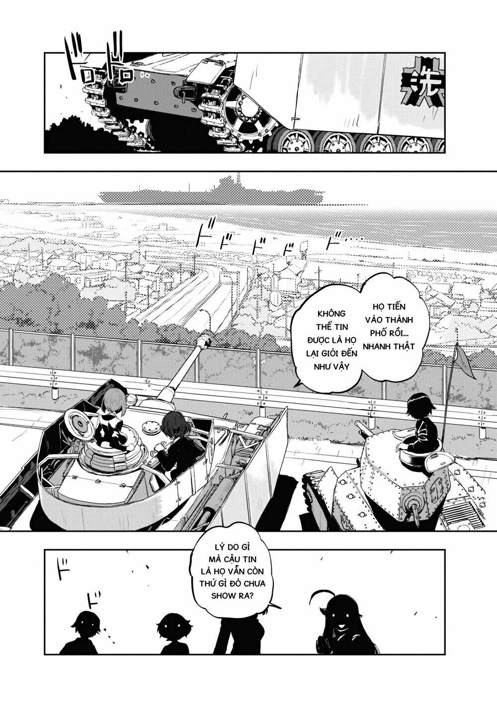 girls und panzer: ribbon no musha chapter 60: nishizumi, mặt đối mặt (p4) - Trang 2