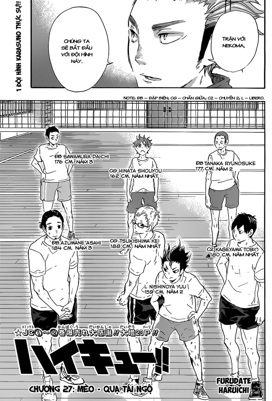 haikyuu chapter 27 - Trang 3