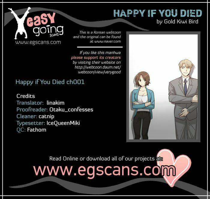 Happy if you died Chapter 1 - Next Chapter 2