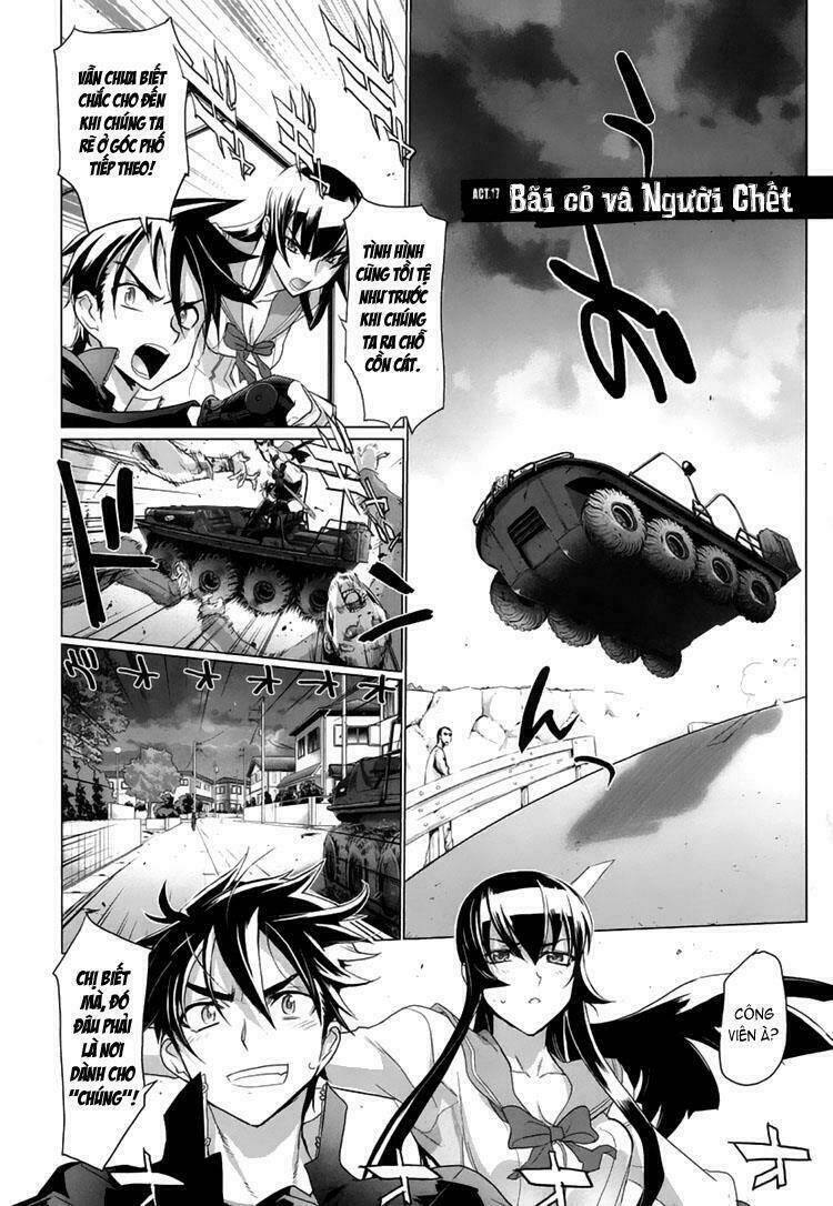 highschool of the dead chapter 17: - bãi cỏ và người c ... - Trang 2