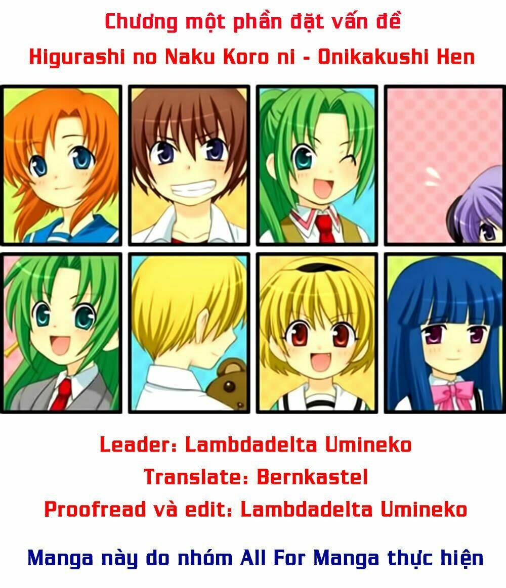 Higurashi No Naku Koro Ni - Onikakushi-Hen Chapter 3 - Next Chapter 4