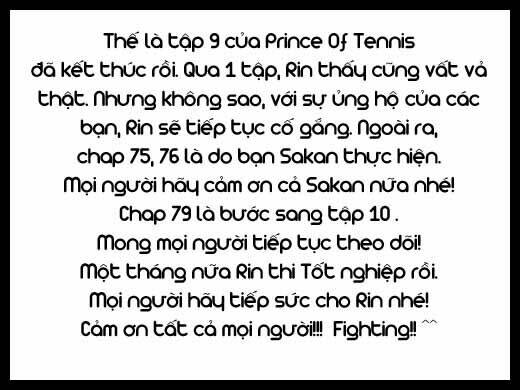 hoàng tử tennis chapter 78 - Trang 2