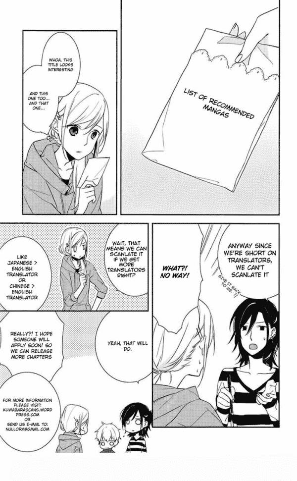 horimiya chapter 21 - Next chapter 22