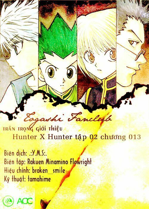 hunter x hunter chương 13 - Next chương 14