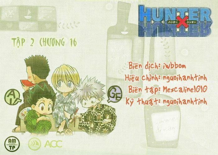 hunter x hunter chương 16 - Next chương 17