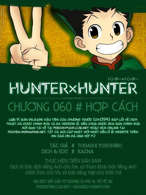 hunter x hunter chương 60 - Next chương 61